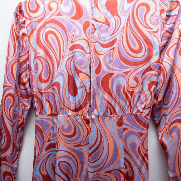 Revolve Song of Style Swirl Cut Out Mini Dress "Coraline" - Picture 9 of 10